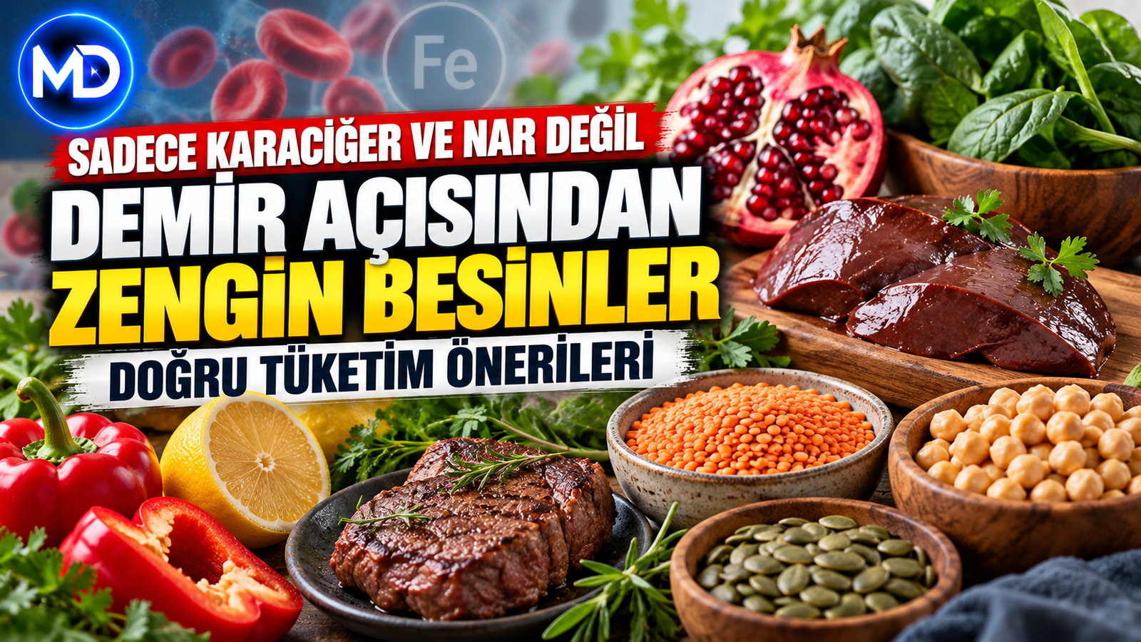 Sadece karaciğer ve nar değil: Demir açısından zengin besinler ve doğru tüketim önerileri