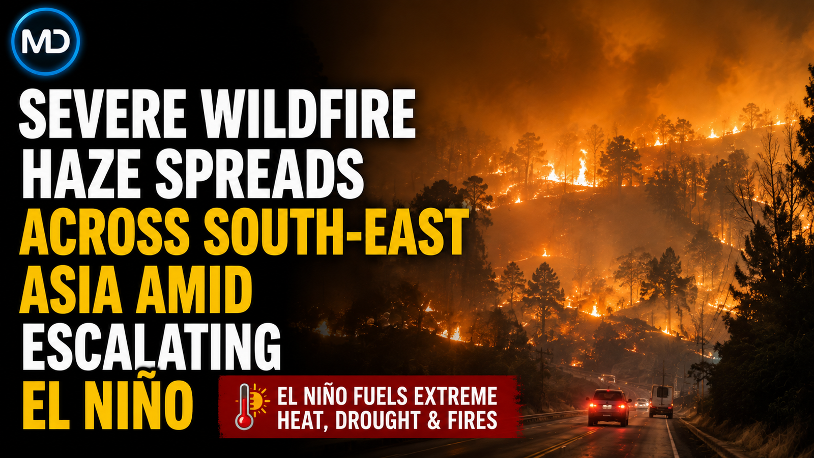 Severe Wildfire Haze Spreads Across South East Asia Amid Escalating El Niño