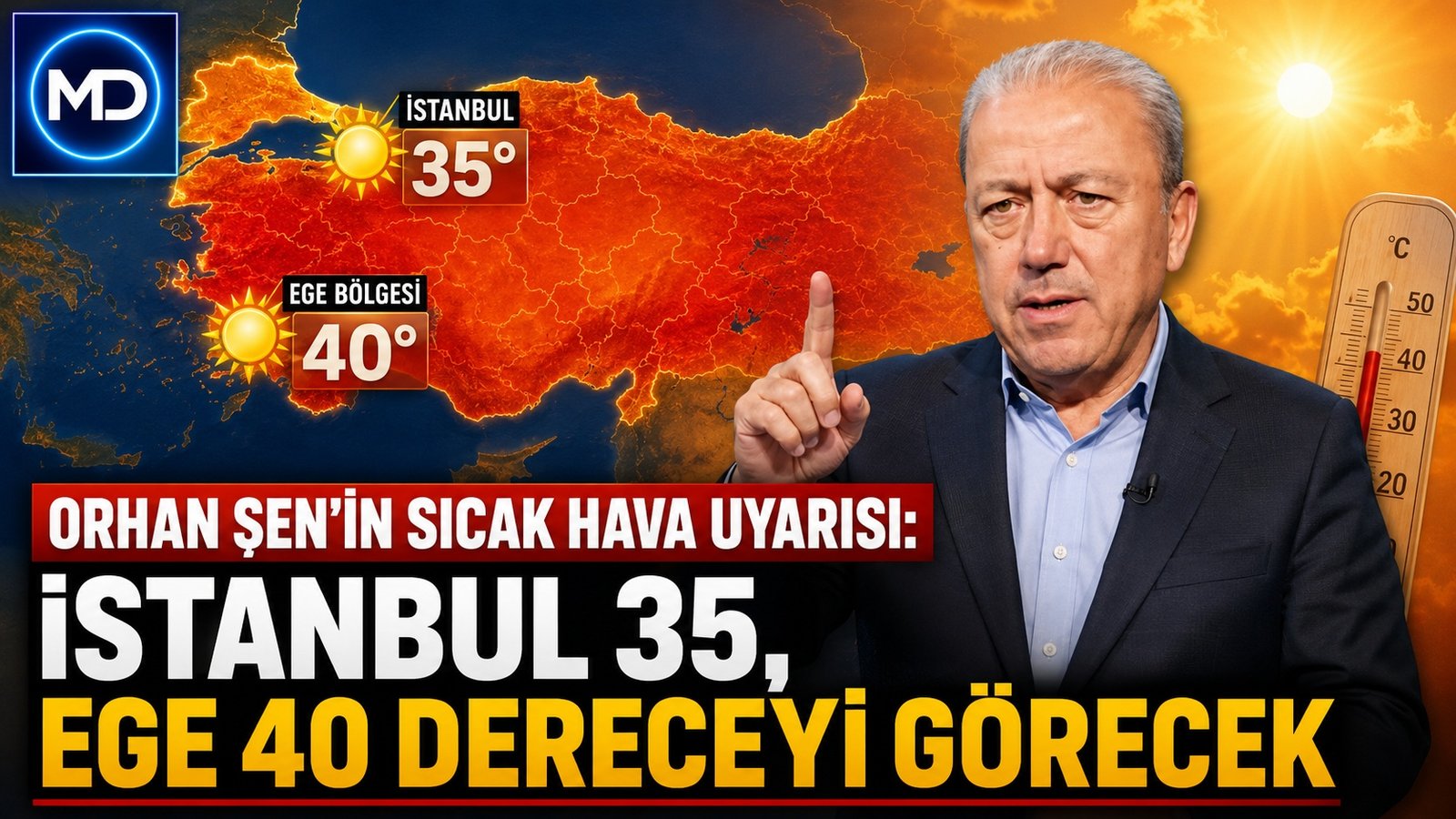 Orhan Şen’in sıcak hava uyarısı: İstanbul 35, Ege 40 dereceyi görecek