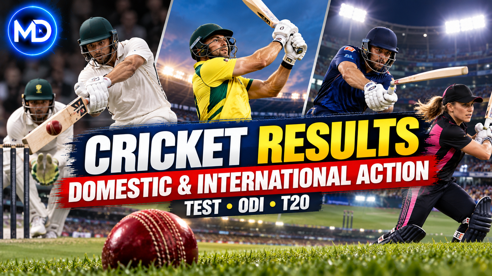 Recent Cricket Results Highlight Multi-Format Competition Across Domestic and International Teams