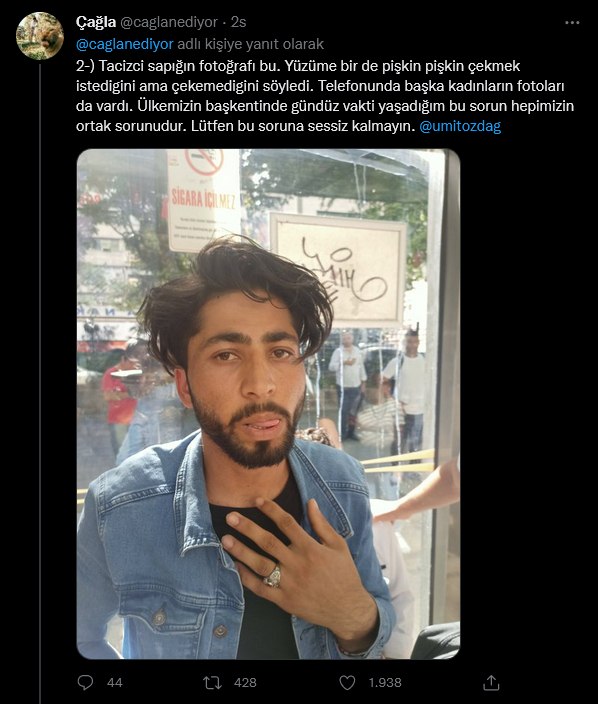 Ankara’da Afgan mülteci bir kadının fotoğraflarını gizlice çekmeye çalışırken yakalandı