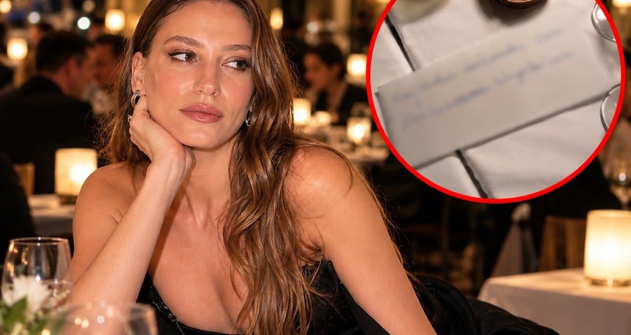 Serenay Sarıkaya’nın restoranda aldığı not sosyal medyada gündem oldu