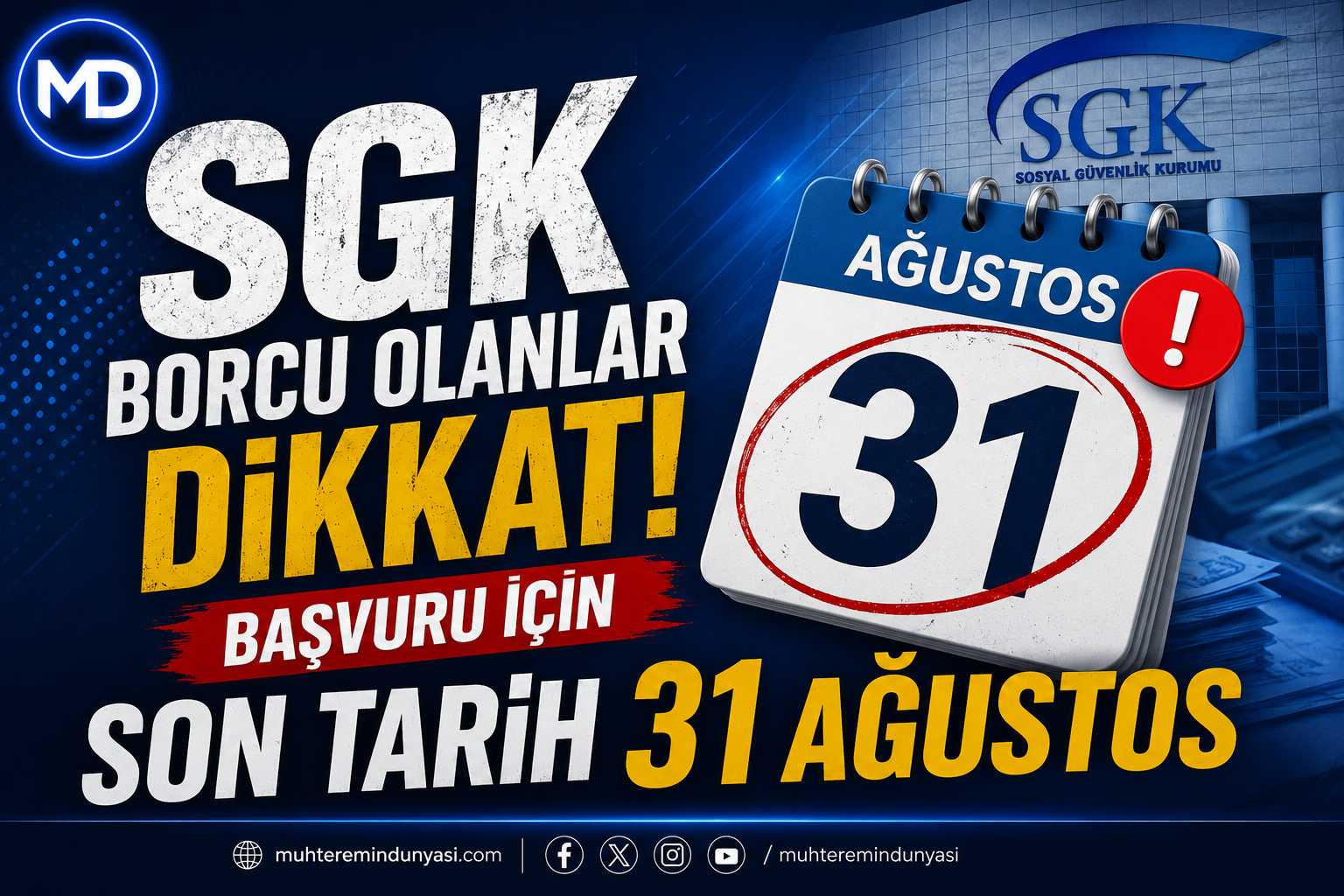 SGK borcu olanlar dikkat: Başvuru için son tarih 31 Ağustos