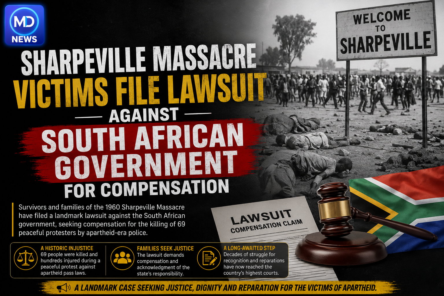 Sharpeville Massacre Victims File Lawsuit Against South African Government for Compensation