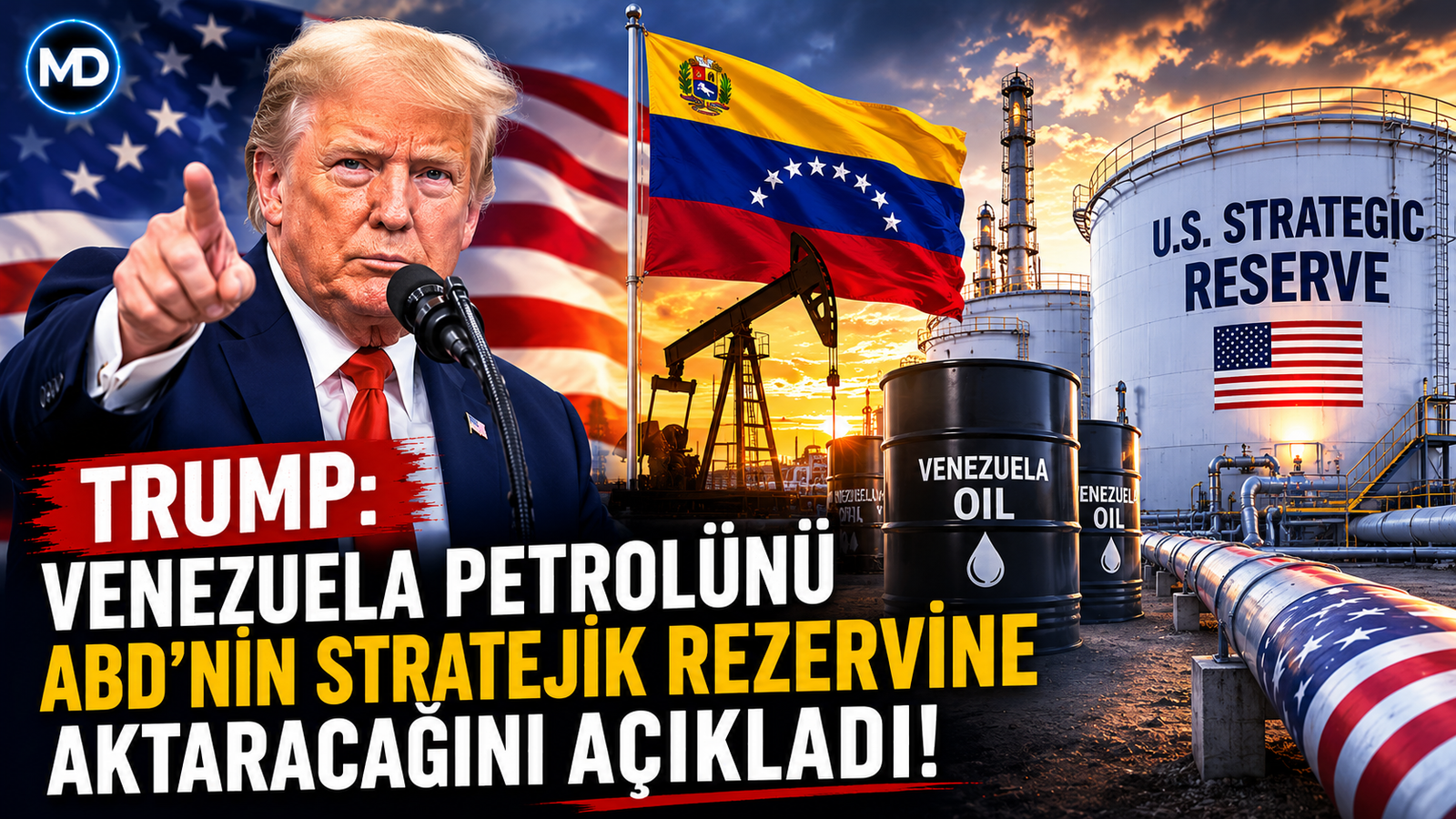 Trump, Venezuela petrolünü ABD’nin stratejik rezervine aktaracağını açıkladı