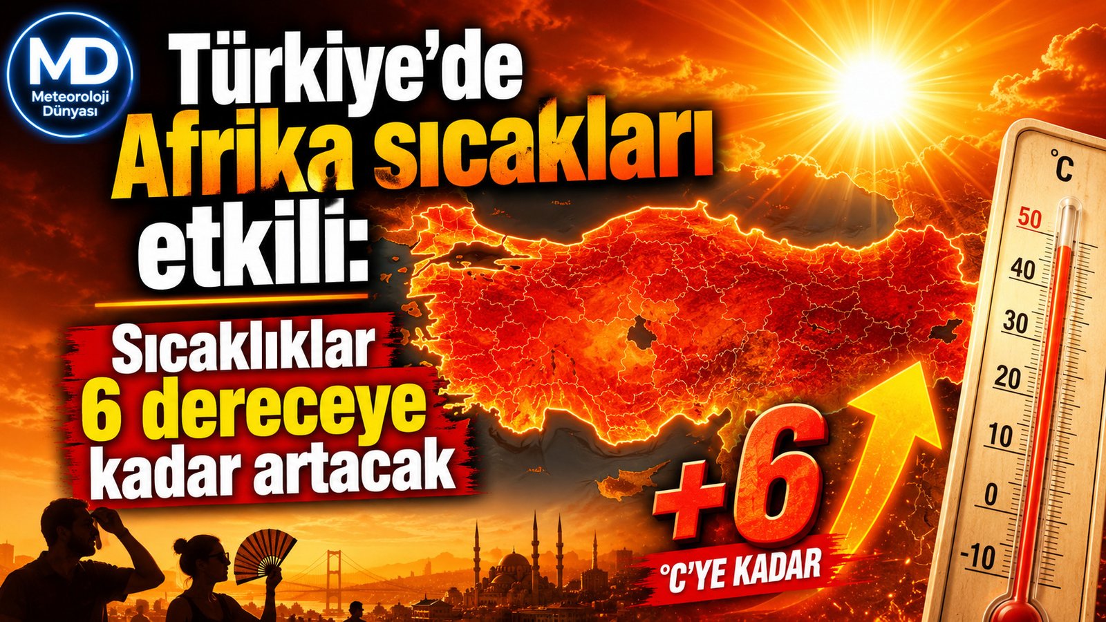 Türkiye'de Afrika sıcakları etkili: Sıcaklıklar 6 dereceye kadar artacak