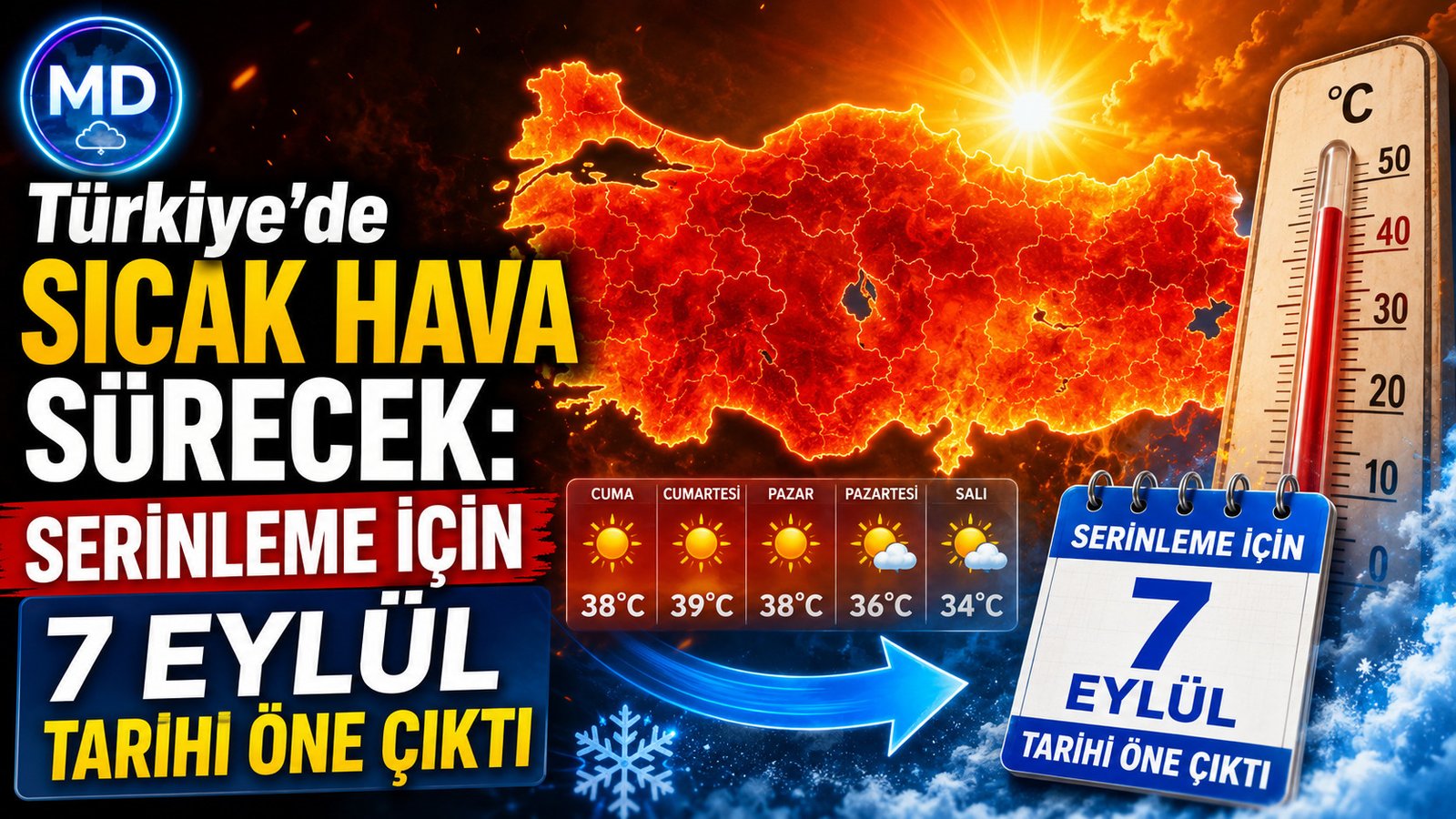 Türkiye'de sıcak hava sürecek: Serinleme için 7 Eylül tarihi öne çıktı