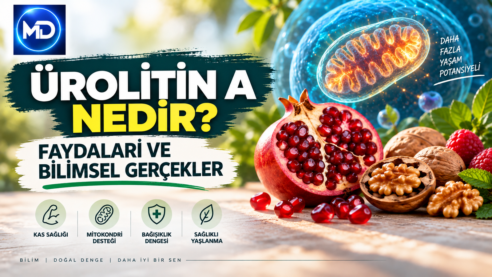 Ürolitin A Nedir? Faydaları, Yan Etkileri ve Kimler Kullanmamalı?